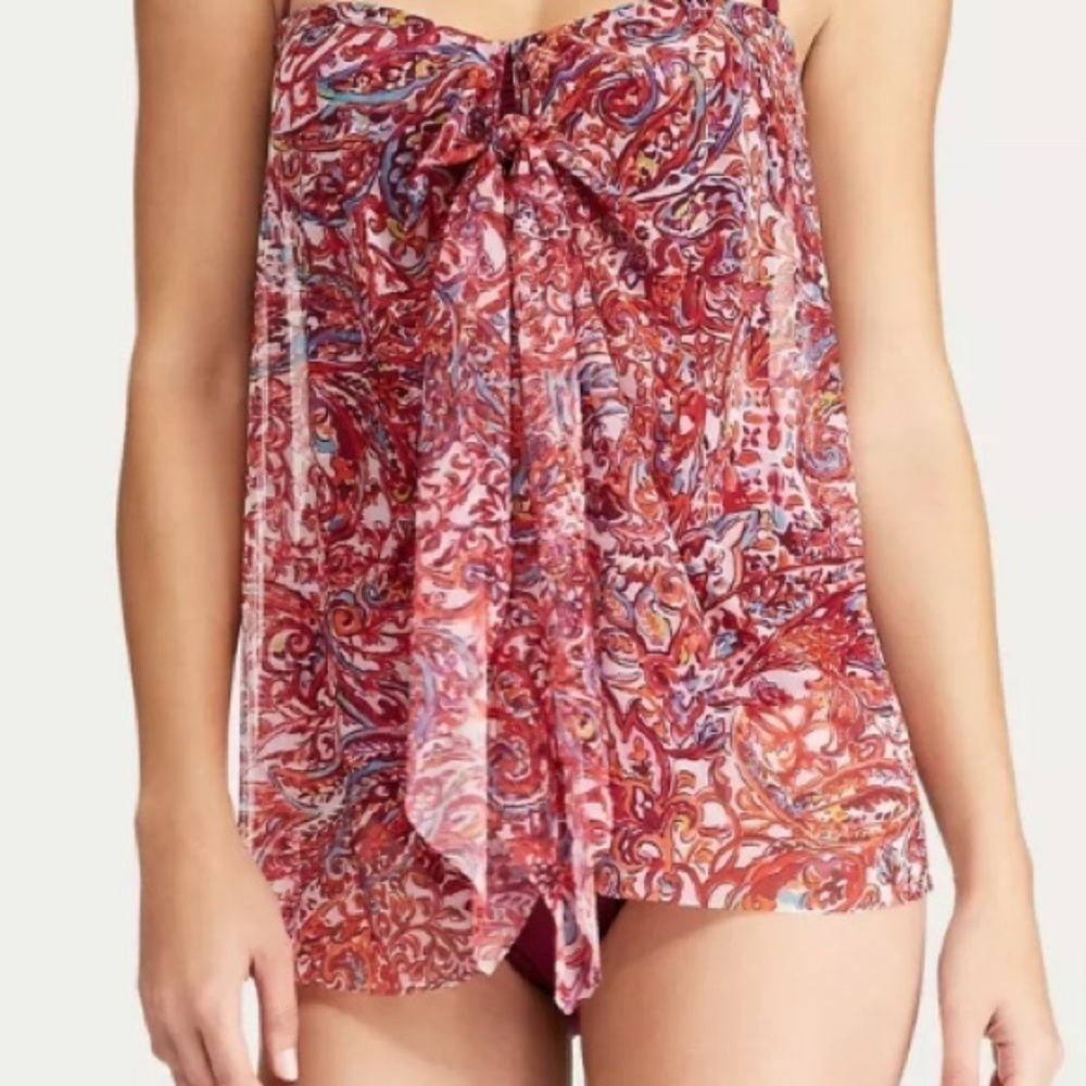 LAUREN Ralph Lauren Convertible Paisley One Piece